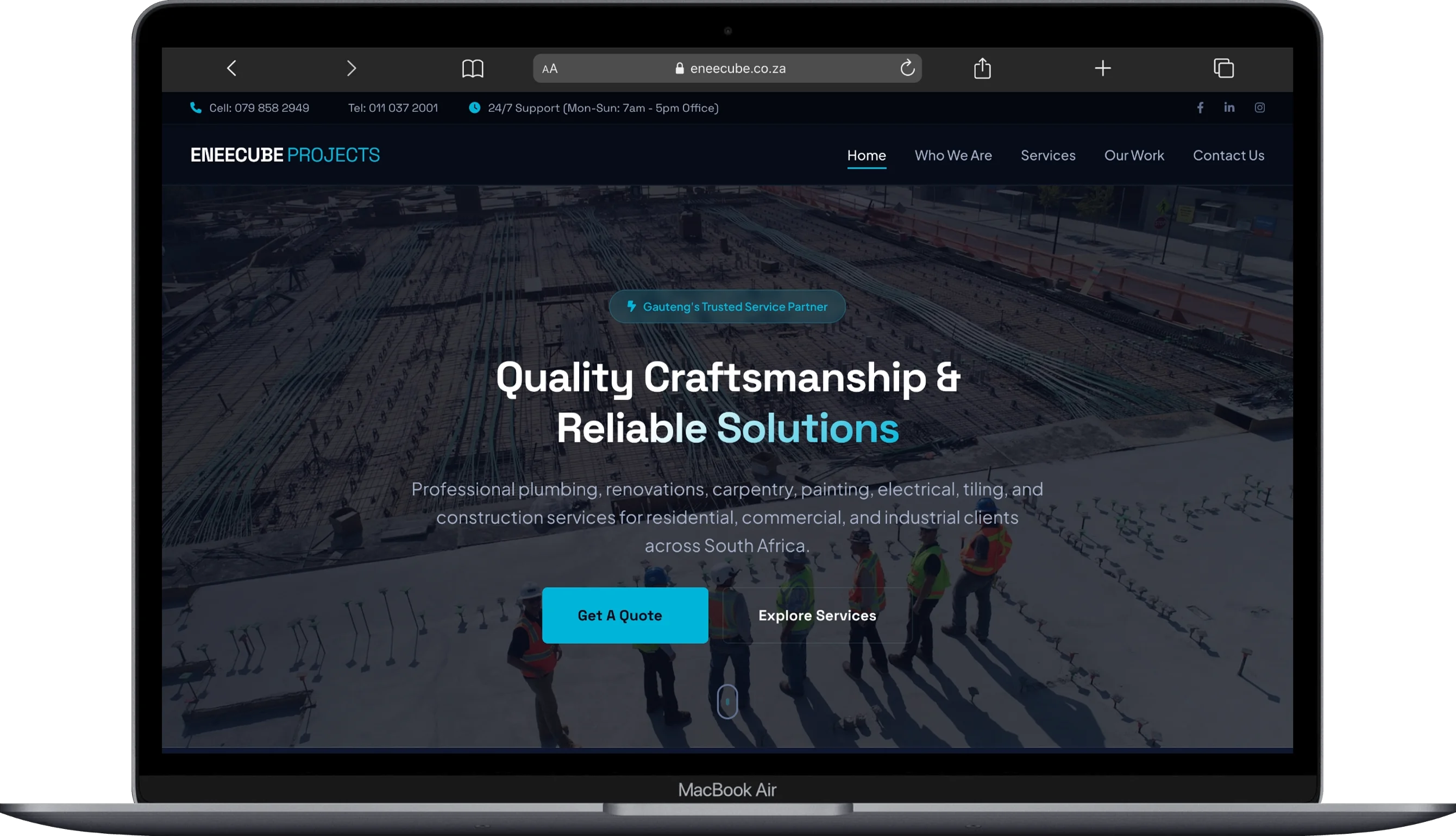 Eneecube Projects website