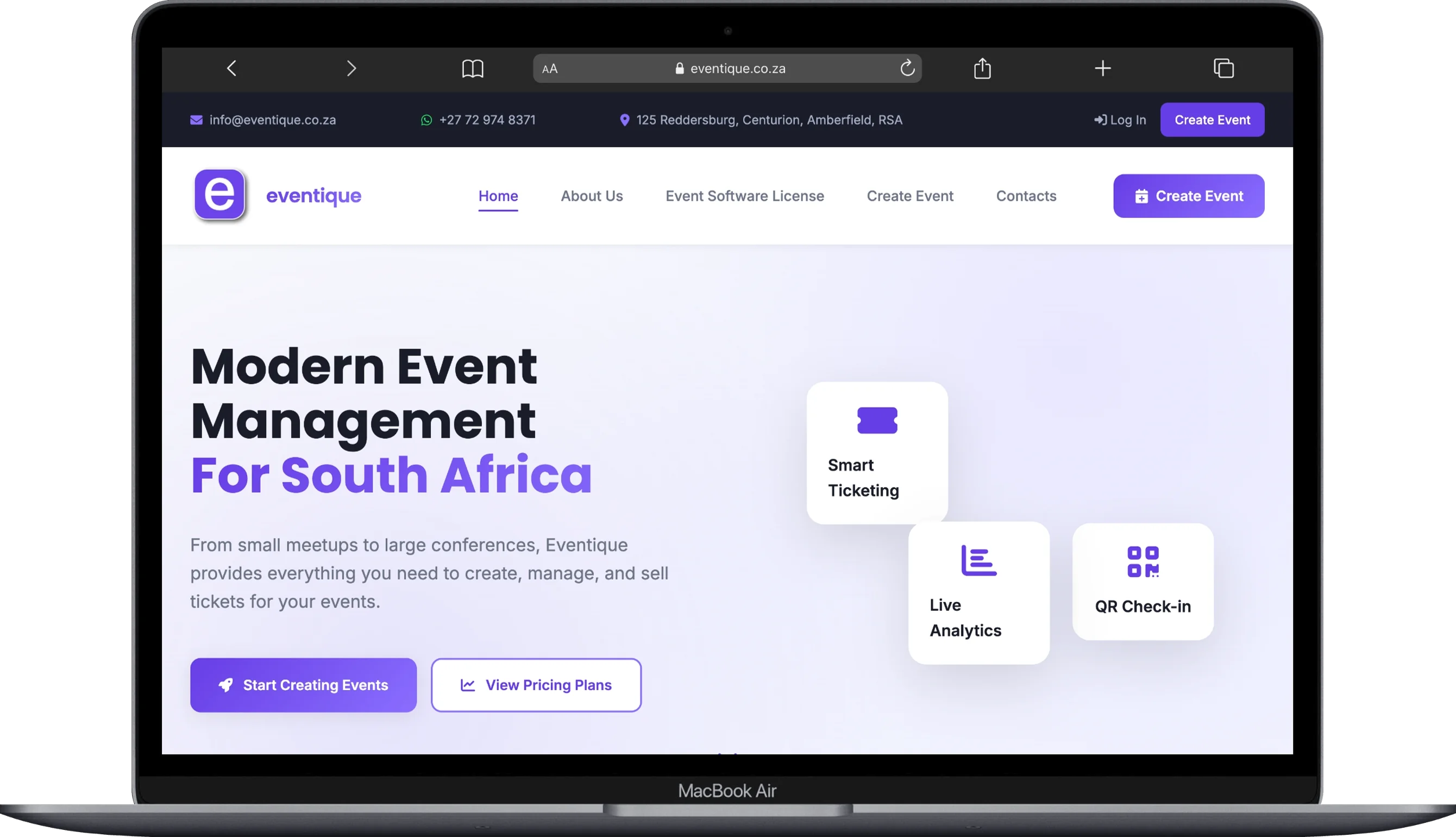 Eventique event management platform